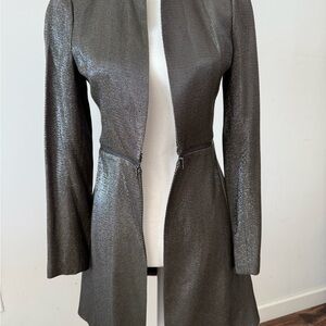 BCBG Metallic Gray Blazer